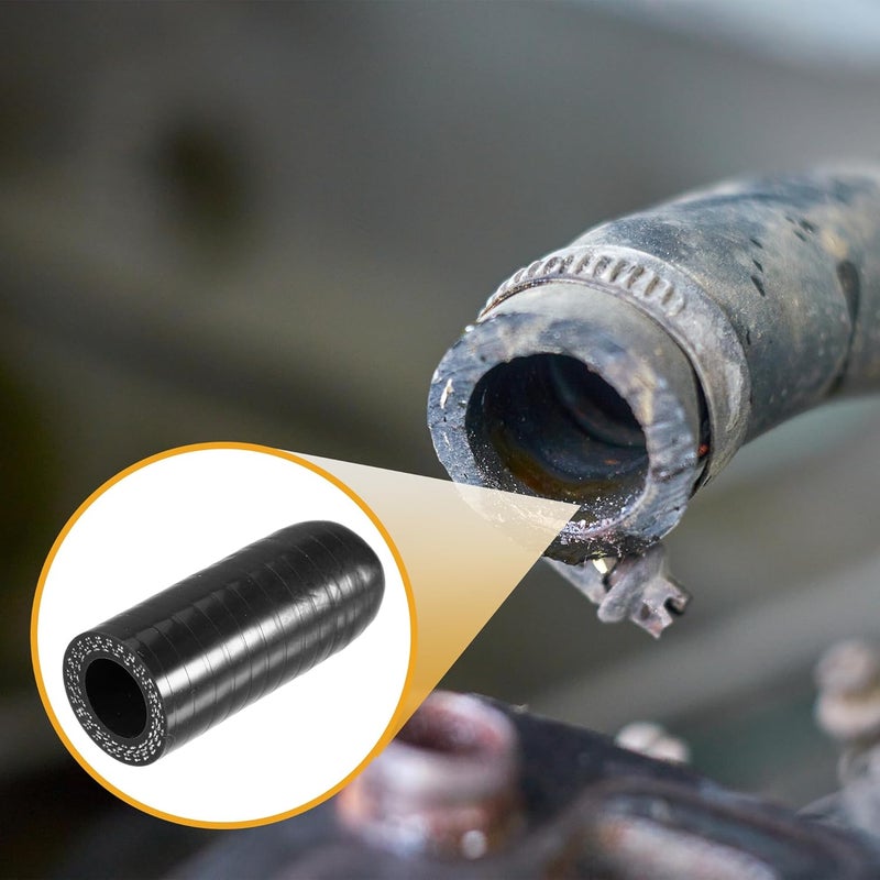 Partuto 1Pc 16mm 0.63" ID Universal Silicone Coolant Cap Intake Vacuum Hose End Plug - Car for Coolant Heater Bypass Vacuum Water Port - Silicone Black - Image 3